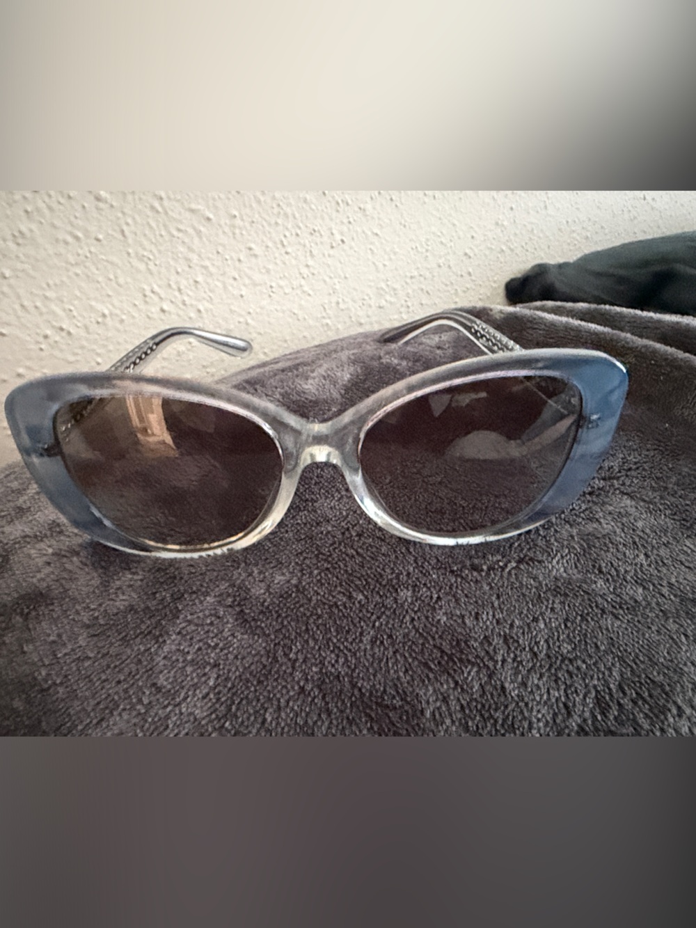Coach Women's Blue Gradient Cat-Eye Sunglasses